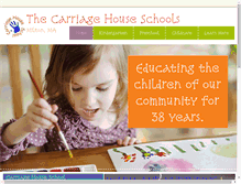 Tablet Screenshot of carriagehouseschool.com